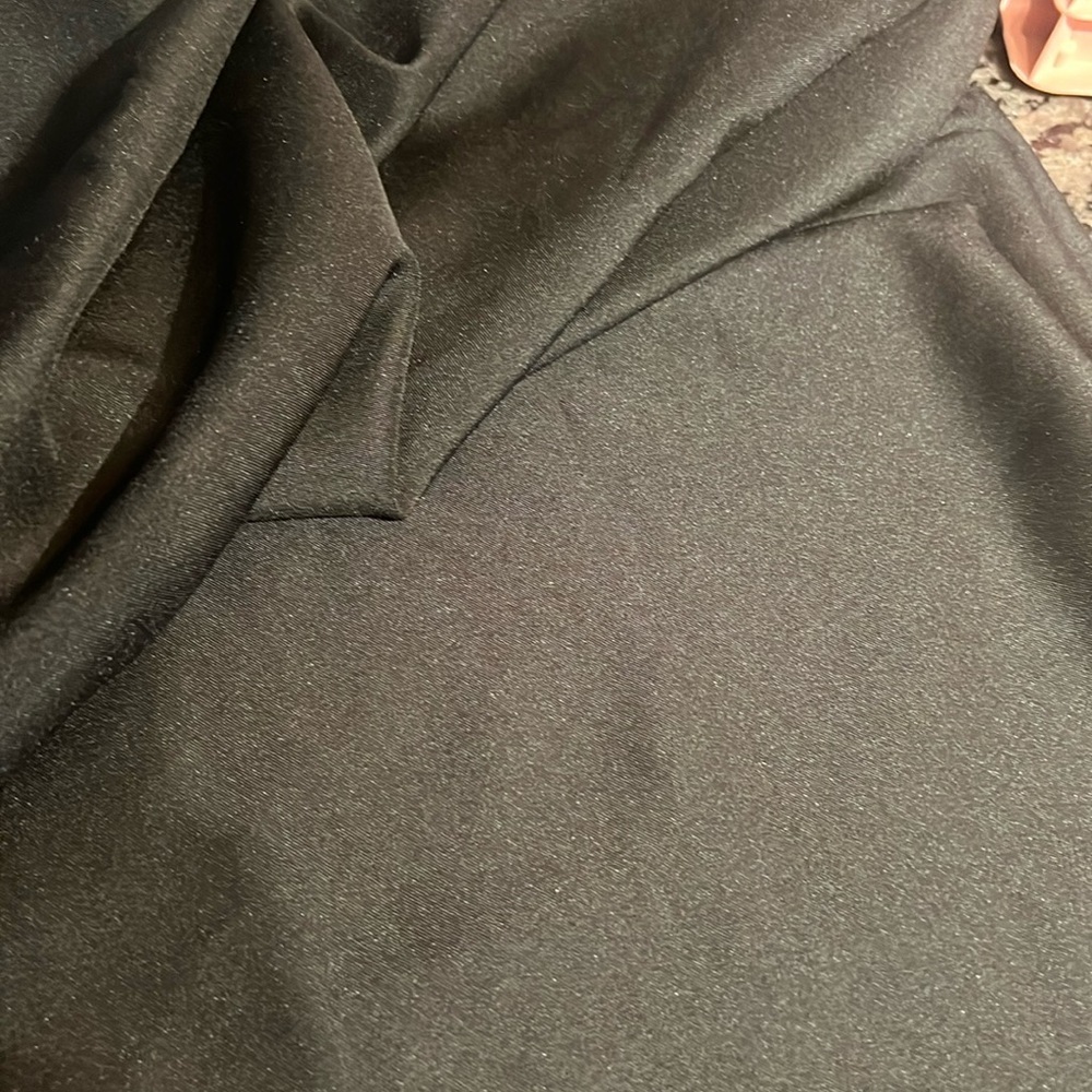Black cloth table covering 60 by 120